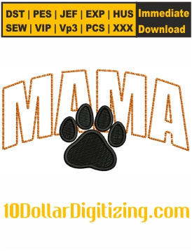 Mama-Paw-Embroidery-Design