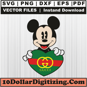 Mickey-With-Gucci-Heart-Svg