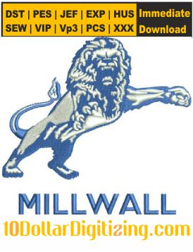 Millwall-Fc-Logo-2011-Embroidery-Design