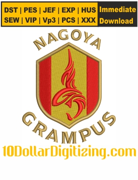 Nagoya-Grampus-Logo-Embroidery-Design