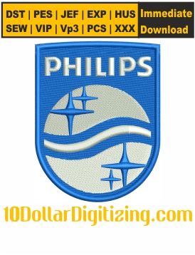 Philips-Logo-Embroidery-Design