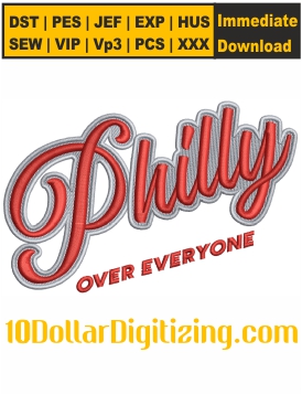 Philly-logo-Embroidery-Design