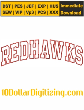 Fargo-Moorhead-Redhawks-Embroidery-Design