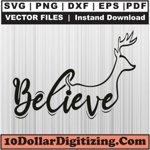 Reindeer-Believe-SVG