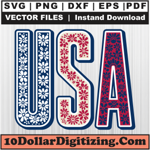 USA-Floral-Lettering-Svg-Png