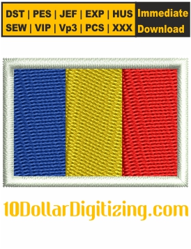 Romania-Flag-Embroidery-Design