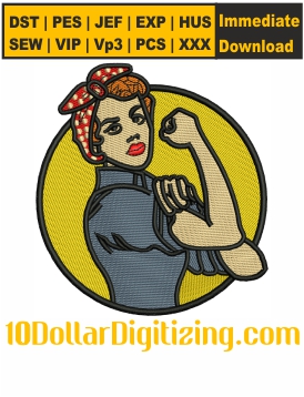 Rosie-The-Riveter-Embroidery-Design