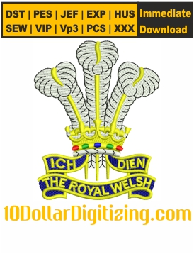 Royal-Welsh-Regiment-Embroidery-Design