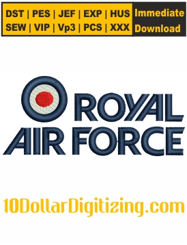 Royal-Air-Force-Logo-Embroidery-Design