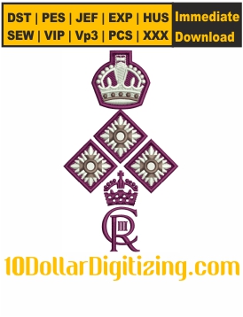 Royal-Signals-Rank-Slider-Embroidery-Design