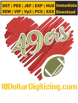 San-Francisco-49Ers-Heart-Embroidery-Design