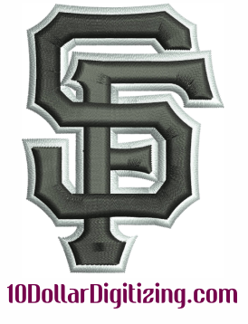 San Francisco Giants Logo embroidery design
