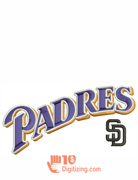 San Diego Padres logos machine embroidery design for instant download