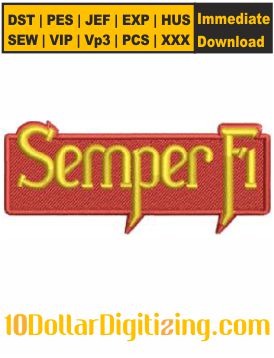 Semper-Fidelis-Marines-Emboidery-Design