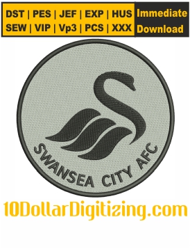 Swansea-City-AFC-Logo-Embroidery-Design