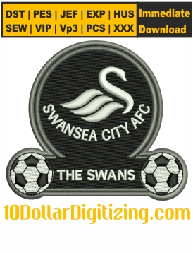 Swansea-City-Logo-Embroidery-Design