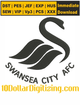 Swansea-City-Fc-logo-Embroidery-Design