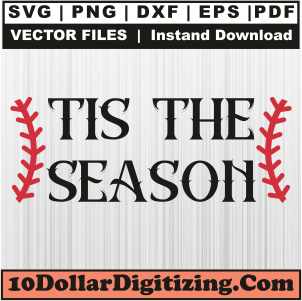 Tis-The-Season-Baseball-Svg