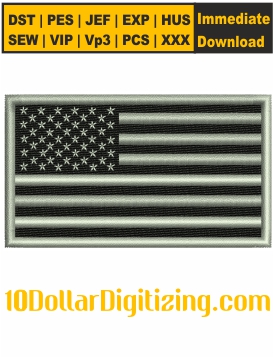 USA-Flag-Black-and-White-Embroidery-Design