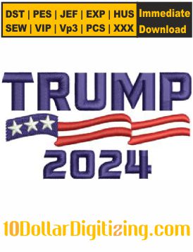 Trump-2024-Election-Cap-Embroidery-Design