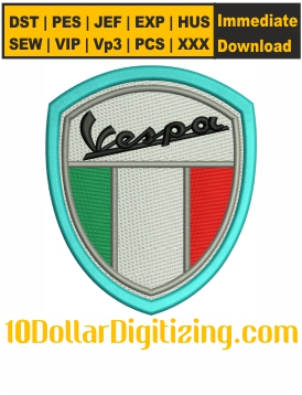 Vespa-Scooter-Logo-Embroidery-Design