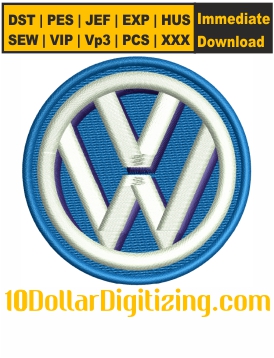 Volkswagen-Logo-Embroidery-Design