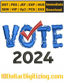 Vote-2024-Cap-Embroidery-Design