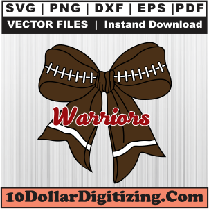 Warriors-Football-Coquette-Bow-Svg