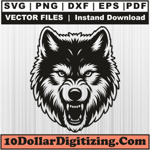 Wolve-Angry-Face-Svg