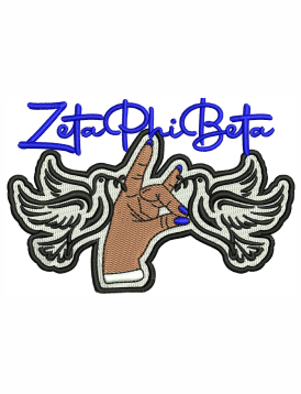 Zeta Phi Beta Embroidery Design | Zeta Phi Beta Sorority Embroidery DST ...